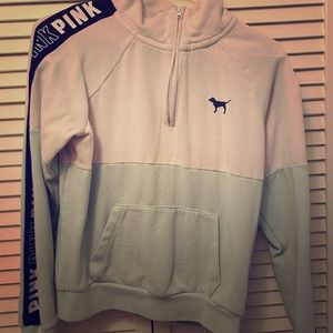 Pink quarter zip up.
